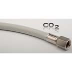 Product Image Carbon Dioxide Hose, 18ft, DISS Female Handtight x Blank End, Gray