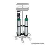 Product Image Cylinder Holder, Dual, Swivel, 1.25in Diameter Pole
