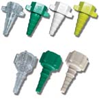 Product Image Connector, Standard, Christmas Tree, Nut, Nipple, Single Patient Use, Air, Yellow, Pack of 25