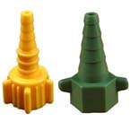 Product Image Oxygen Connector, One Piece, Christmas Tree, Plastic, Green