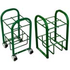 Product Image Cylinder Stand, M7, M9, C, D, E Cylinders, 4 Cylinder Capacity, Green