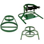 Product Image Cylinder Stand, M9, C, D, E Cylinders, 1 Cylinder Capacity, 6in H x 9in D x 9in W, 4 lbs, Green